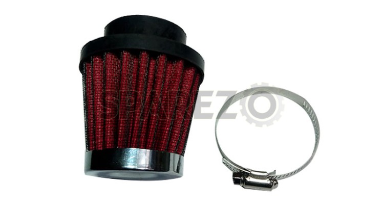 Royal Enfield 350cc/500cc Cone Air Filter Red - SPAREZO