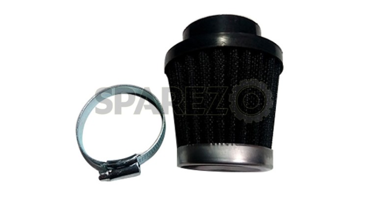 Royal Enfield 350cc/500cc Cone Air Filter Black Vintage - SPAREZO