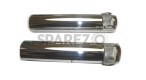 Custom Chromed Enfield Fork Cover Tubes Metal - SPAREZO