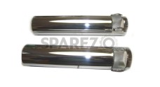 Custom Chromed Enfield Fork Cover Tubes Metal