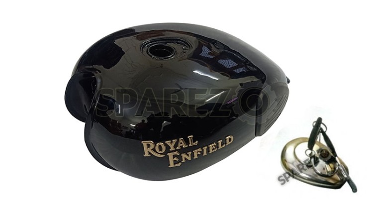 Royal Enfield Classic 500cc BS3 Fuel Gas Petrol Tank Glossy Black - SPAREZO