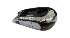 1930's Rudge Whitworth Special Ulster Gas Fuel Petrol Tank Chromed and Black - SPAREZO
