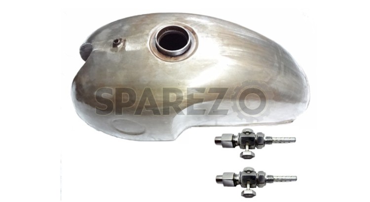 Benelli Mojave Cafe Racer 260 360 Petrol Fuel Gas Tank with Pair of Brass Tap + Monza Cap - SPAREZO