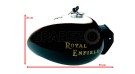 Royal Enfield Heavy Duty Trail Petrol Tank Black and White Customized - SPAREZO