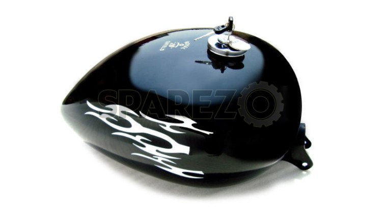 Royal Enfield Customized Petrol Tank Black T/Bird Type - SPAREZO