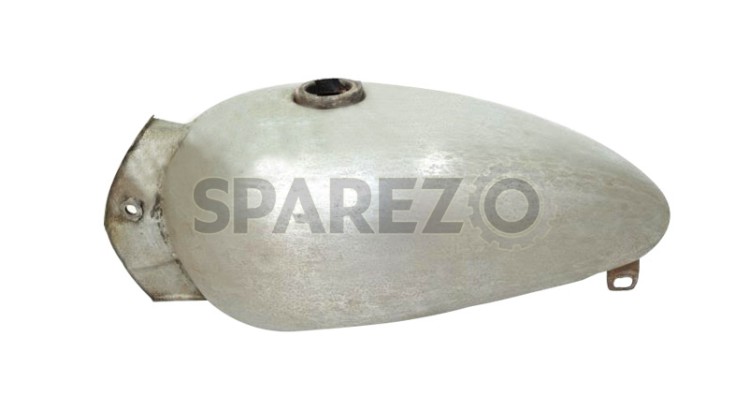 Royal Enfield Trials Raw Steel Petrol Tank - SPAREZO