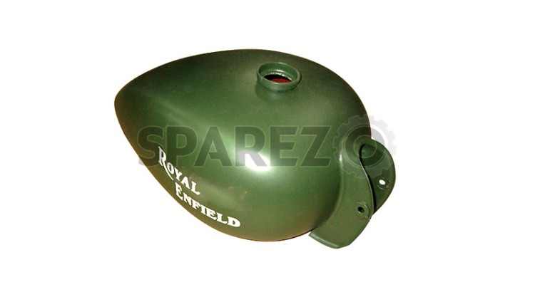 Royal Enfield Battle Green Army Deluxe Petrol Tank - SPAREZO