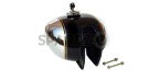 Royal Enfield Bullet Custom Deluxe Petrol Tank Chromed Black - SPAREZO