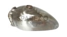 Royal Enfield Interceptor Raw Steel Petrol Tank Reproduction - SPAREZO