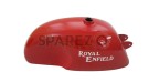 Royal Enfield Cafe Racer Bright Red Painted Petrol Tank - SPAREZO