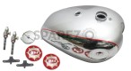 BSA Goldstar DBD32 DBD34 Gas Fuel Petrol Tank Chromed Painted Cap Taps And Badges - SPAREZO