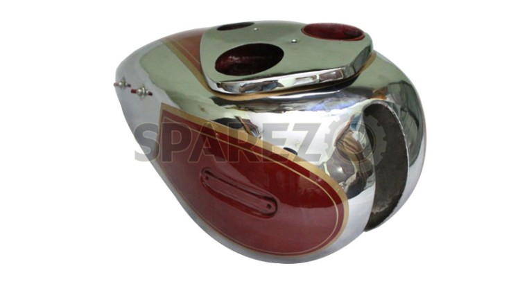 Ariel 500cc Red Hunter Gas Fuel Petrol Tank Chromed And Painted Red - SPAREZO