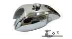 Honda CB400 Cafe Racer Chrome Gas Fuel Petrol Tank W Monza Cap - SPAREZO