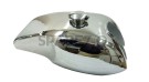 Honda CB400 Cafe Racer Chrome Gas Fuel Petrol Tank W Monza Cap - SPAREZO