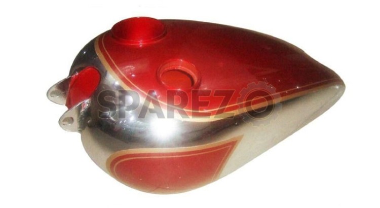 Old BSA 250cc Post War C10 11 12 Replica Gas Fuel Petrol Tank With Gauge Cavity - SPAREZO