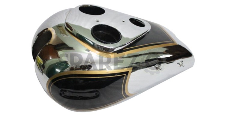 Ariel 500cc Red Hunter Gas Fuel Petrol Tank Chromed And Painted Black - SPAREZO