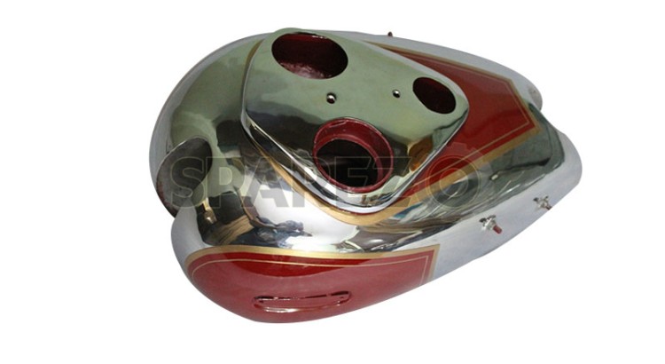 Ariel Square Four 4F Gas Fuel Petrol Tank Painted And Chrome Plated - SPAREZO