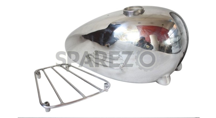 Triumph T120 TR6 T140 TR7 Trophy Bonneville Oil Gas Fuel Petrol Tank Chrome - SPAREZO