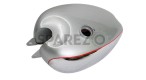 Panther M100 M120 Chrome And Silver Painted Gas Fuel Petrol Tank Reproduction - SPAREZO