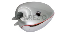 Panther M100 M120 Chrome And Silver Painted Gas Fuel Petrol Tank Reproduction - SPAREZO