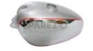 Panther M100 M120 Chrome And Silver Painted Gas Fuel Petrol Tank Reproduction - SPAREZO