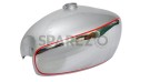 Panther M100 M120 Chrome And Silver Painted Gas Fuel Petrol Tank Reproduction - SPAREZO