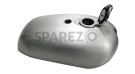 BSA Spitfire A65 2 Gallon Gas Fuel Petrol Tank Raw Steel Iron - With Fuel Cap - SPAREZO