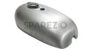 BSA Spitfire A65 2 Gallon Gas Fuel Petrol Tank Raw Steel Iron - With Fuel Cap - SPAREZO