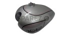 New Norton ES2 Silver Painted Petrol Tank With 2 Side Holes For Knee Pads + Cap - SPAREZO