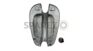 New Norton ES2 Silver Painted Petrol Tank With 2 Side Holes For Knee Pads + Cap - SPAREZO