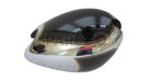 New Matchless Chrome And Black Painted Steel Gas Fuel Petrol Tank - SPAREZO