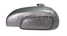 New Norton MANX Triton Silver Painted Petrol Tank With Cap - SPAREZO