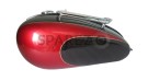 New Triumph T150 Black And Cherry Painted Petrol Tank With Grill Rack And Cap - SPAREZO