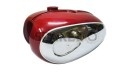 BSA A65 Thunderbolt,Lightning, Royal Star Cherry Painted Chrome Gas Fuel Tank - SPAREZO