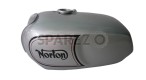 Norton Commando Roadster silver Painted With Logo Steel Gas Tank(Repro) - SPAREZO