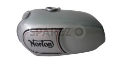 Norton Commando Roadster silver Painted With Logo Steel Gas Tank(Repro) - SPAREZO