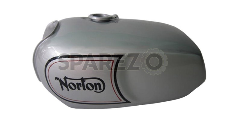Norton Commando Roadster silver Painted With Logo Steel Gas Tank(Repro) - SPAREZO