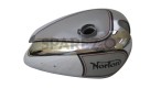 New Norton ES2 Silver Painted Chrome Gas Fuel Petrol Tank - SPAREZO