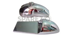Benelli Mojave Cafe Racer 260 360 Chrome Petrol Tank Seat Hood With Monza Cap