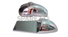 Benelli Mojave Cafe Racer 260 360 Chrome Petrol Tank Seat Hood With Monza Cap - SPAREZO