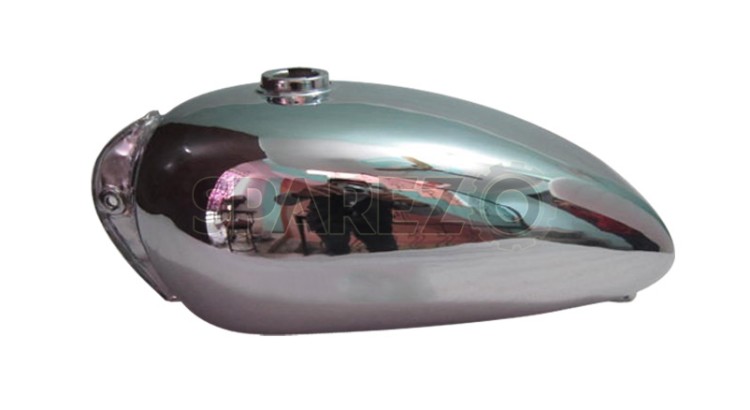 New Royal Enfield Trials Chrome Steel Petrol Tank - SPAREZO