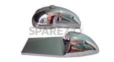 Benelli Mojave Cafe Racer 260 360 Chrome Petrol Tank Seat Hood With Cap & Tap - SPAREZO