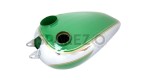 New BSA B31/A7 Rigid Model High Quality Chrome and Green Painted Petrol Tank - SPAREZO