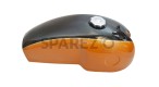 Benelli Mojave Cafe Racer 260 360 Petrol Fuel Tank - Black Orange Paint - SPAREZO