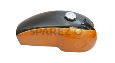 Benelli Mojave Cafe Racer 260 360 Petrol Fuel Tank - Black Orange Paint