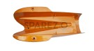 Benelli Mojave Cafe Racer 260 360 Petrol Fuel Tank - Black Orange Paint - SPAREZO