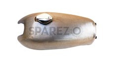 Norton Commando Fastback Petrol Fuel Gas Tank Raw With Chrome Cap & Petrol Taps - SPAREZO