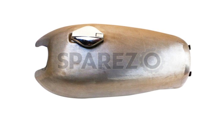 Norton Commando Fastback Petrol Fuel Gas Tank Raw With Chrome Cap & Petrol Taps - SPAREZO