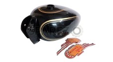 New Royal Enfield Black Painted Petrol Fuel Gas Tank 14 Litre With Logo