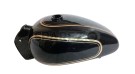 New Royal Enfield Black Painted Petrol Fuel Gas Tank 14 Litre With Logo - SPAREZO